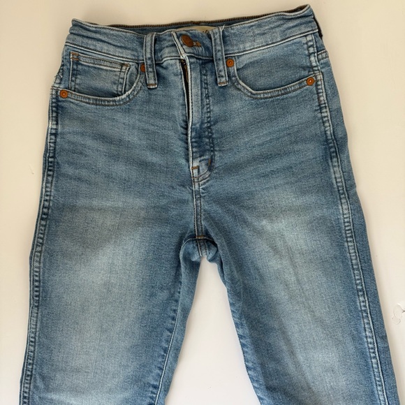 Madewell High-Rise Stovepipe Jeans MagicPockets Medium Light Denim 25 - Picture 4 of 11